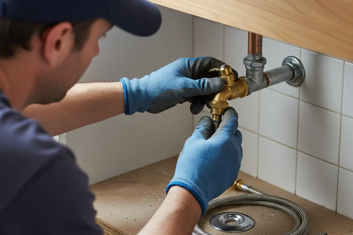 Shutoff valve and fitting work during Faucet and Fixture Repair in Valley Cottage